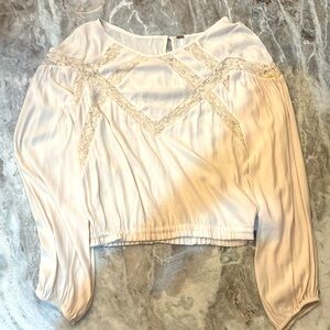 FREE PEOPLE Geometry Lesson Blouse Medium